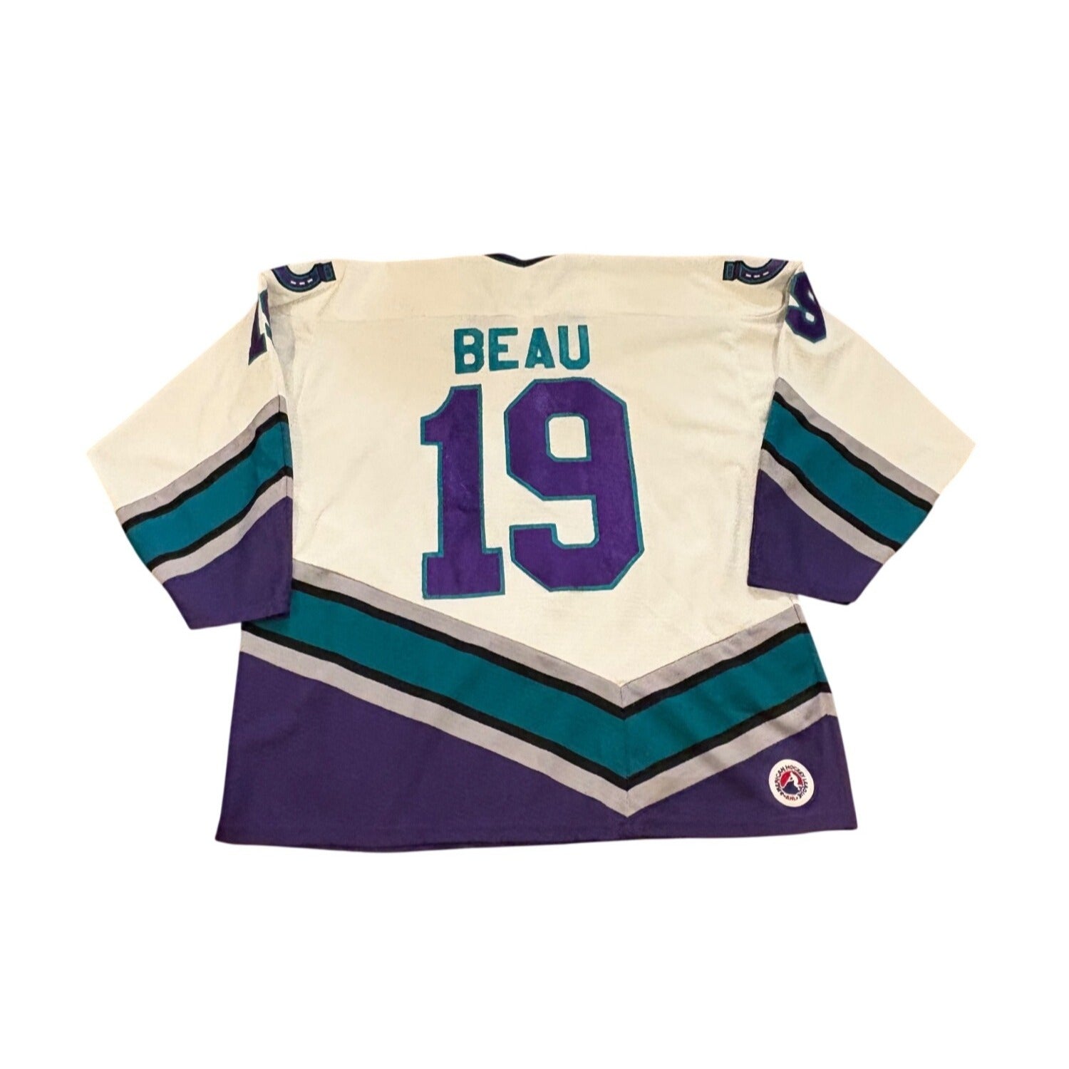 Vintage Rare 90s Bauer Kentucky Thoroughblades Beau #19 AHL Hockey Jersey XL