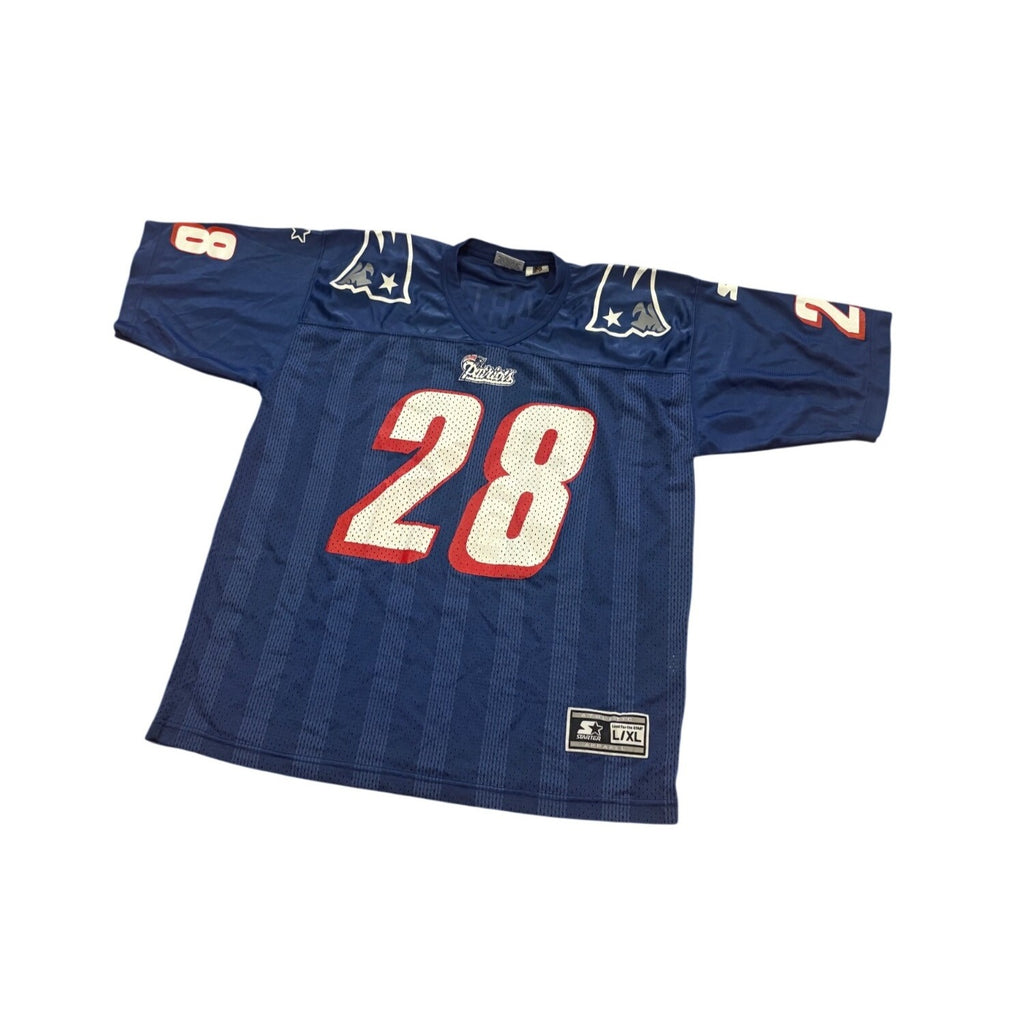 Vtg 90s Starter New England Patriots Curtis Martin #28 NFL Football Jersey L/XL