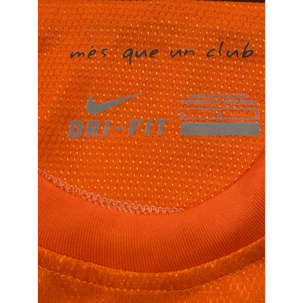 FC Barcelona 2012-13 Lionel Messi #10 Away Kit Long Sleeve Soccer Jersey Small