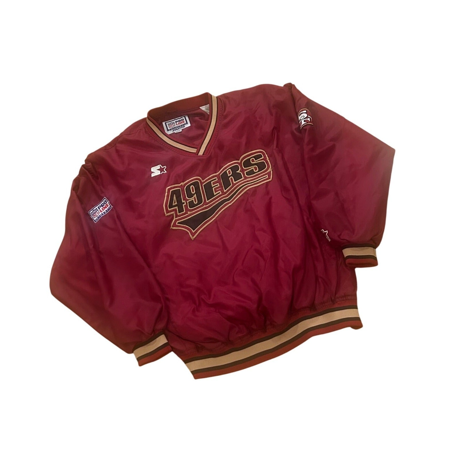 Vintage 1990's Starter San Francisco 49ers NFL Pro Line Pullover Jacket Medium