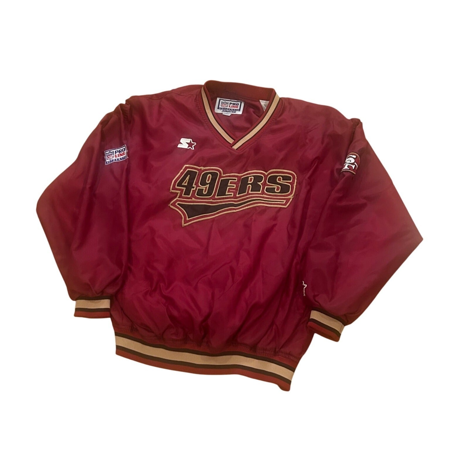 Vintage 1990's Starter San Francisco 49ers NFL Pro Line Pullover Jacket Medium