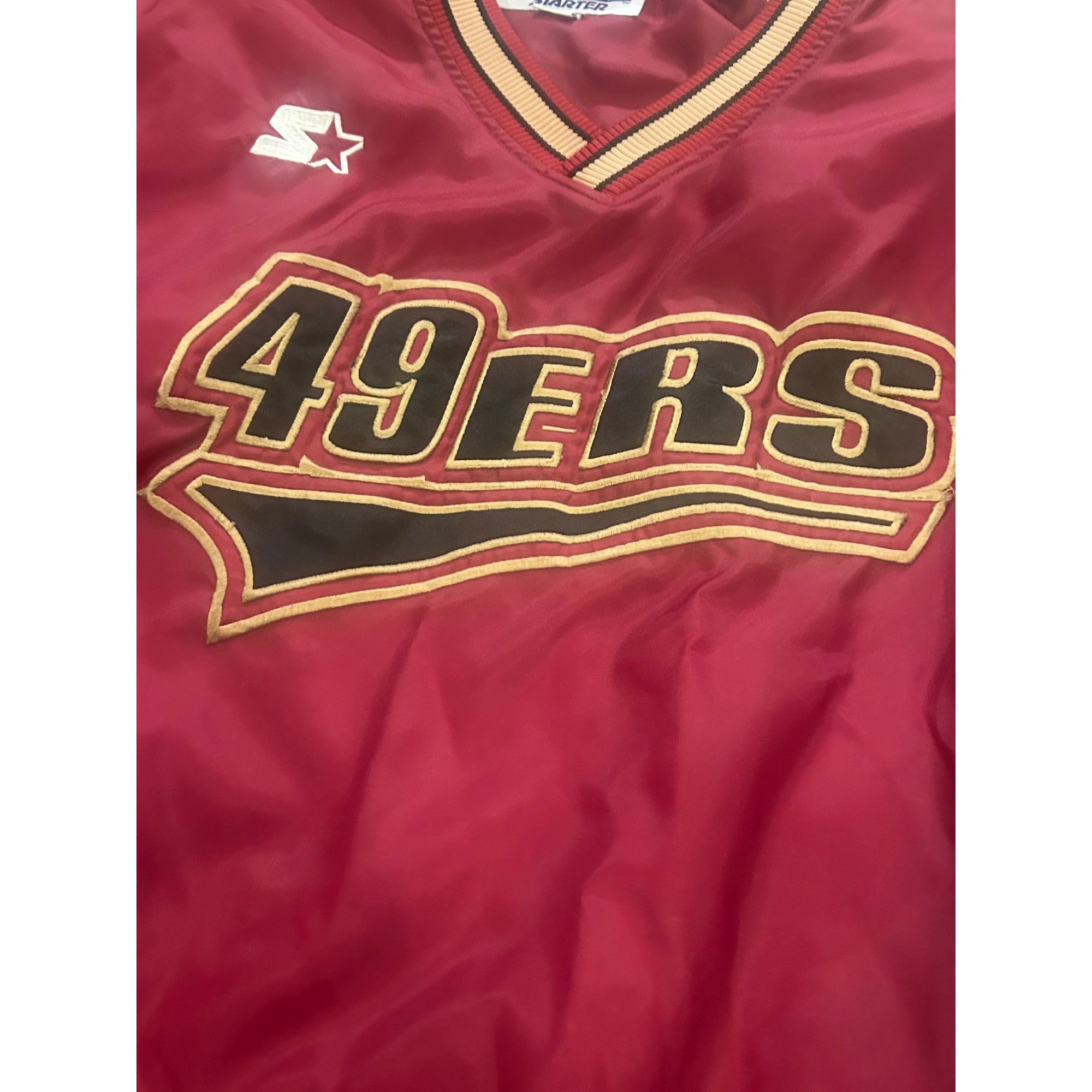 Vintage 1990's Starter San Francisco 49ers NFL Pro Line Pullover Jacket Medium