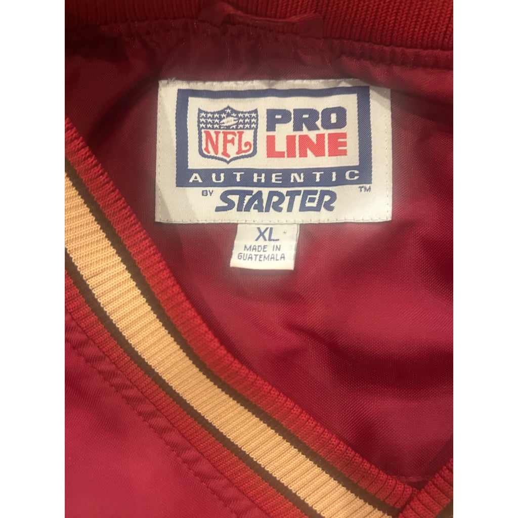 Vintage 1990's Starter San Francisco 49ers NFL Pro Line Pullover Jacket Medium