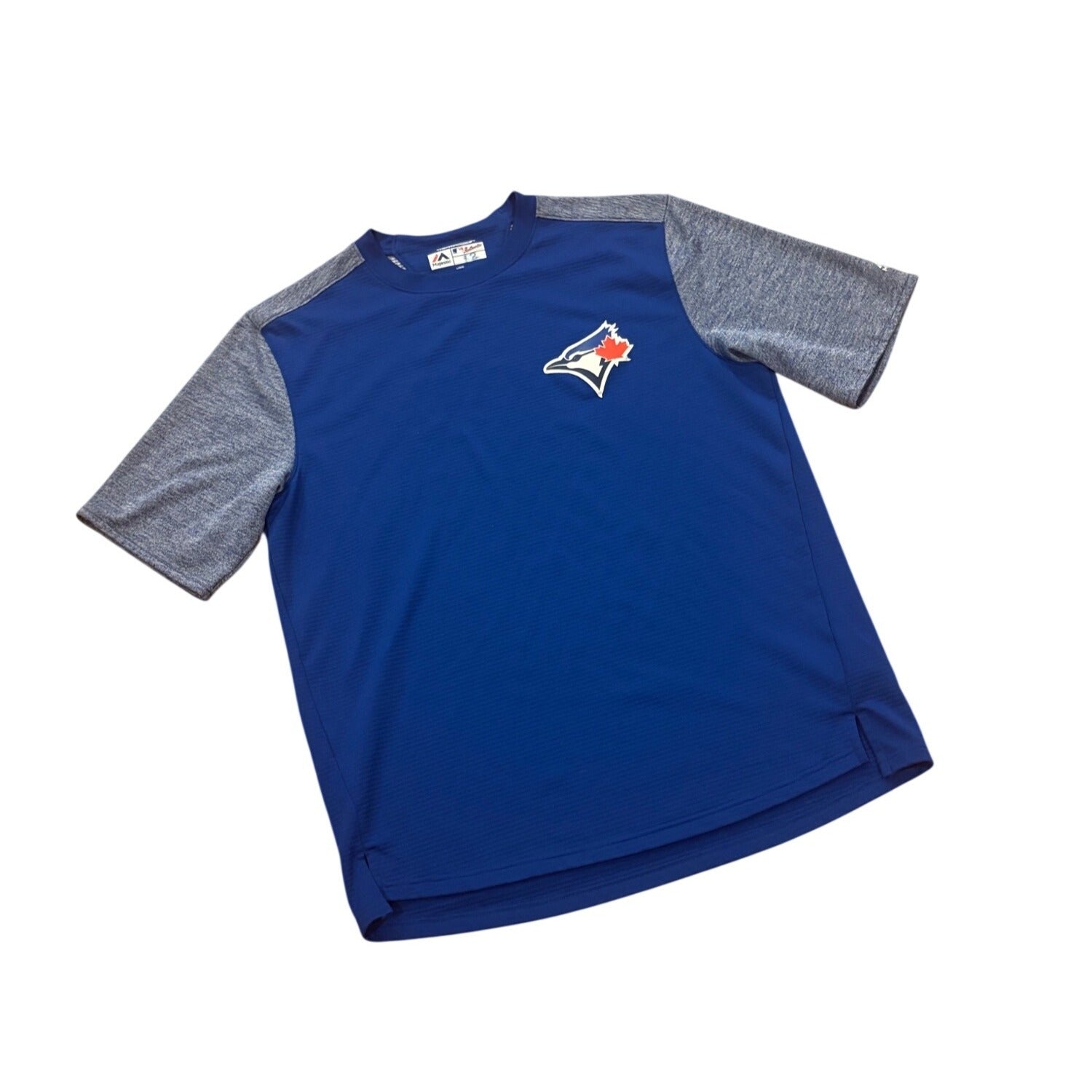 Majestic Toronto Blue Jays Shirt Thermabase Team Issued Men's Large Blue MLB