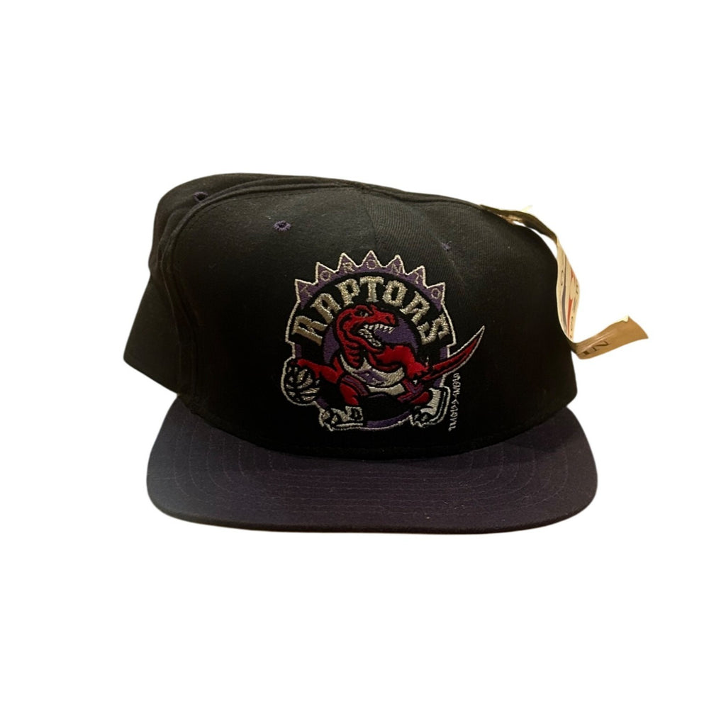 Deadstock Vintage 1990's New Era Pro Model Toronto Raptors NBA Snapback Hat Read