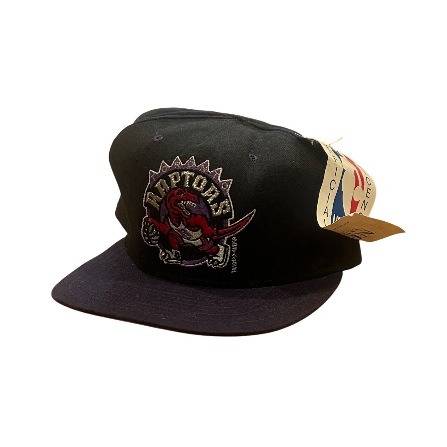 Deadstock Vintage 1990's New Era Pro Model Toronto Raptors NBA Snapback Hat Read