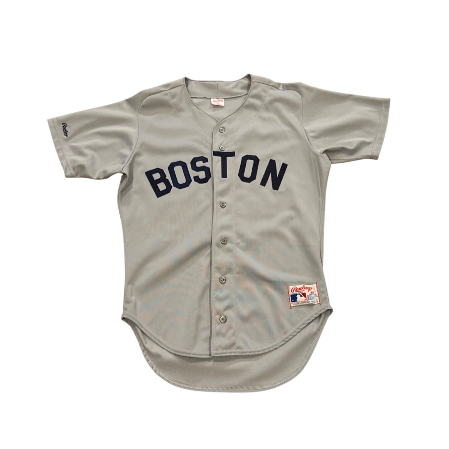 Rare Vintage 80's Rawlings Boston Red Sox Wade Boggs #26 Road Gray MLB Jersey 40