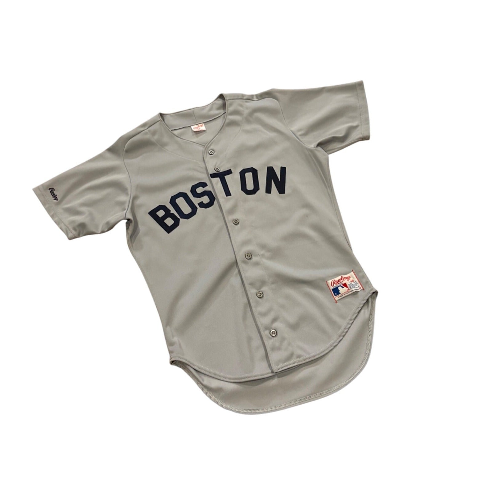 Rare Vintage 80's Rawlings Boston Red Sox Wade Boggs #26 Road Gray MLB Jersey 40