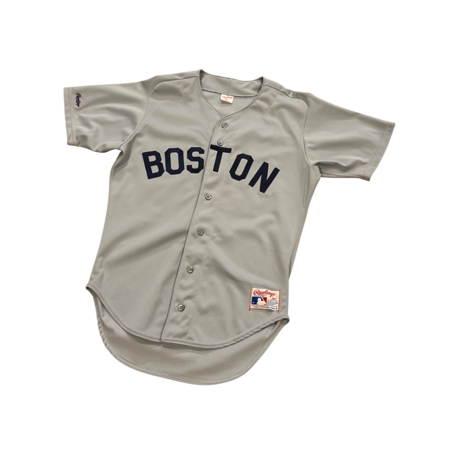 Rare Vintage 80's Rawlings Boston Red Sox Wade Boggs #26 Road Gray MLB Jersey 40