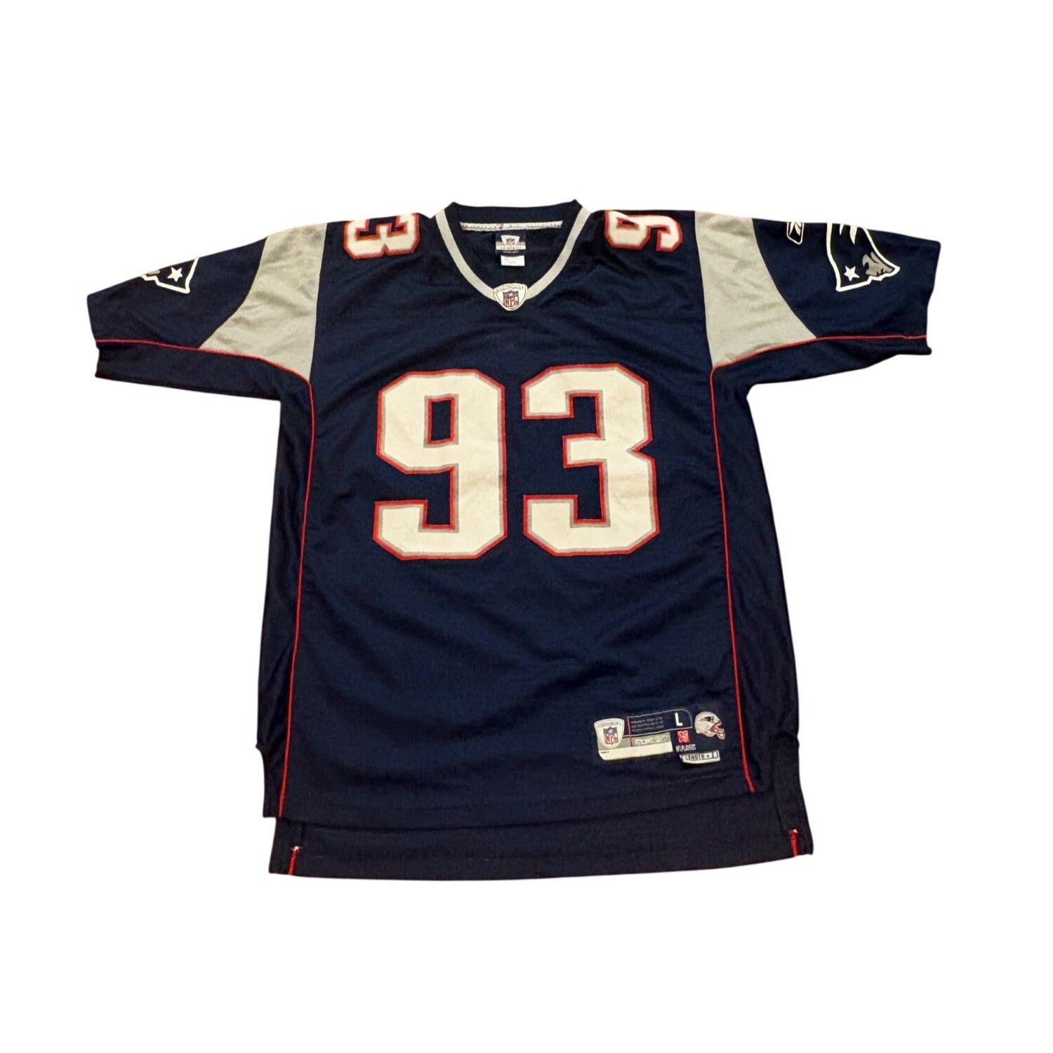 Reebok New England Patriots Richard Seymour #93 NFL Football Jersey Men's Large