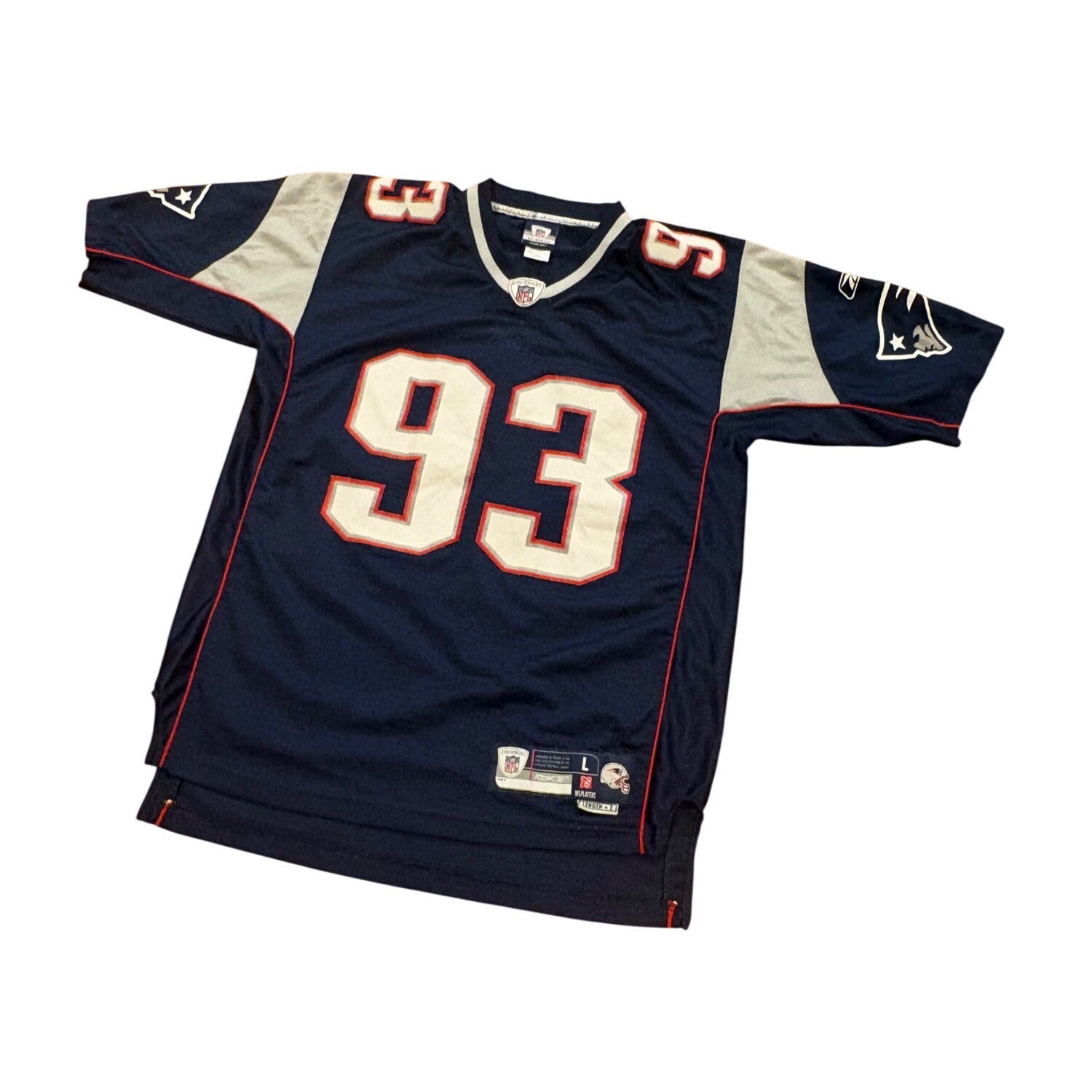 Reebok New England Patriots Richard Seymour #93 NFL Football Jersey Men's Large