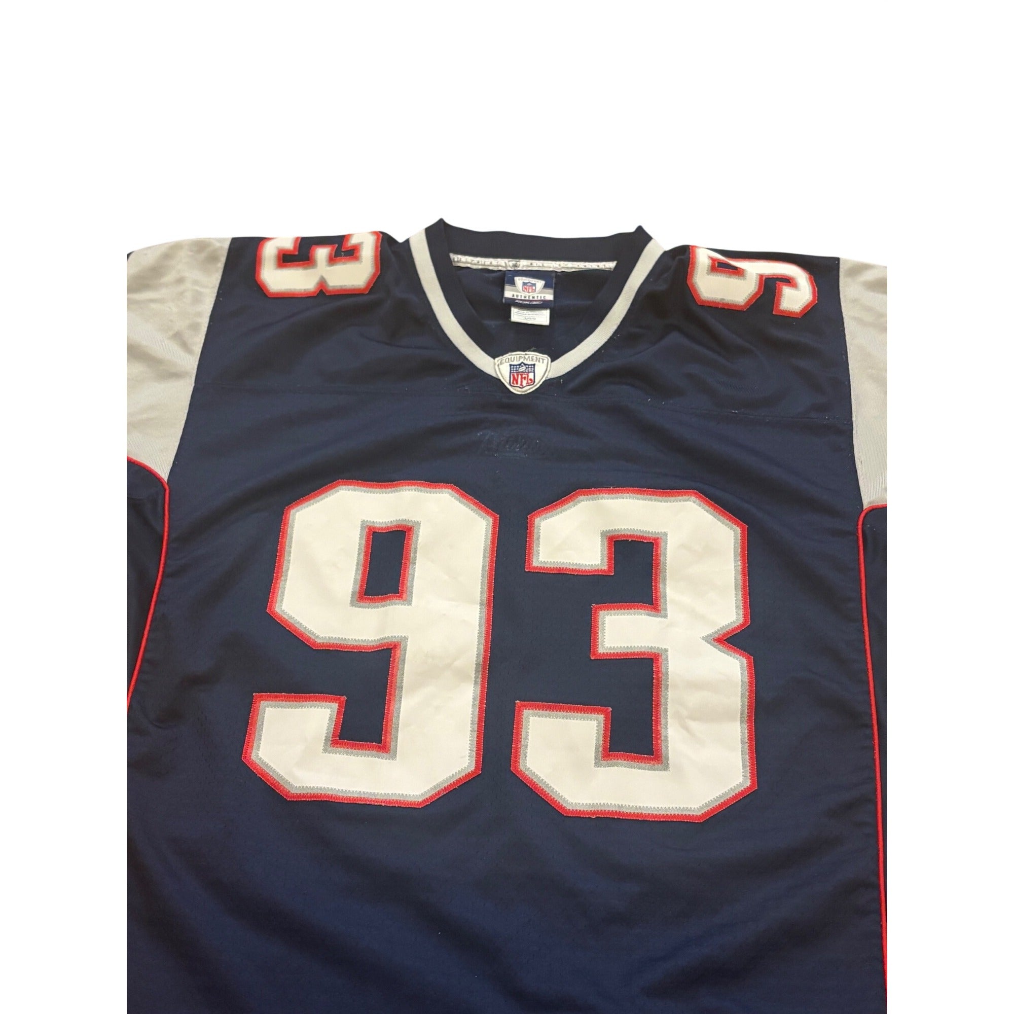 Reebok New England Patriots Richard Seymour #93 NFL Football Jersey Men's Large