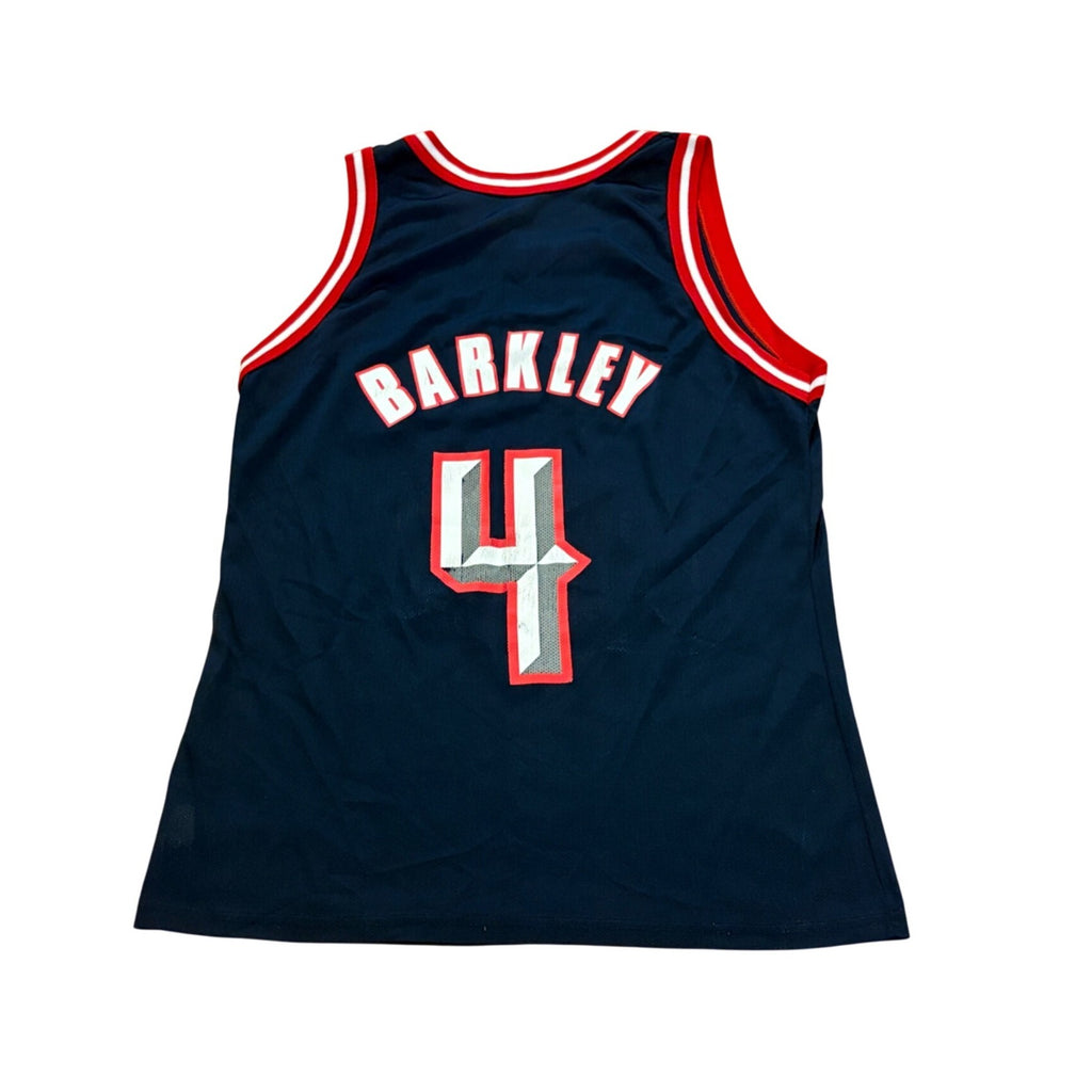 Vintage 1990's Champion Houston Rockets Charles Barkley #4 NBA Jersey Men's 44