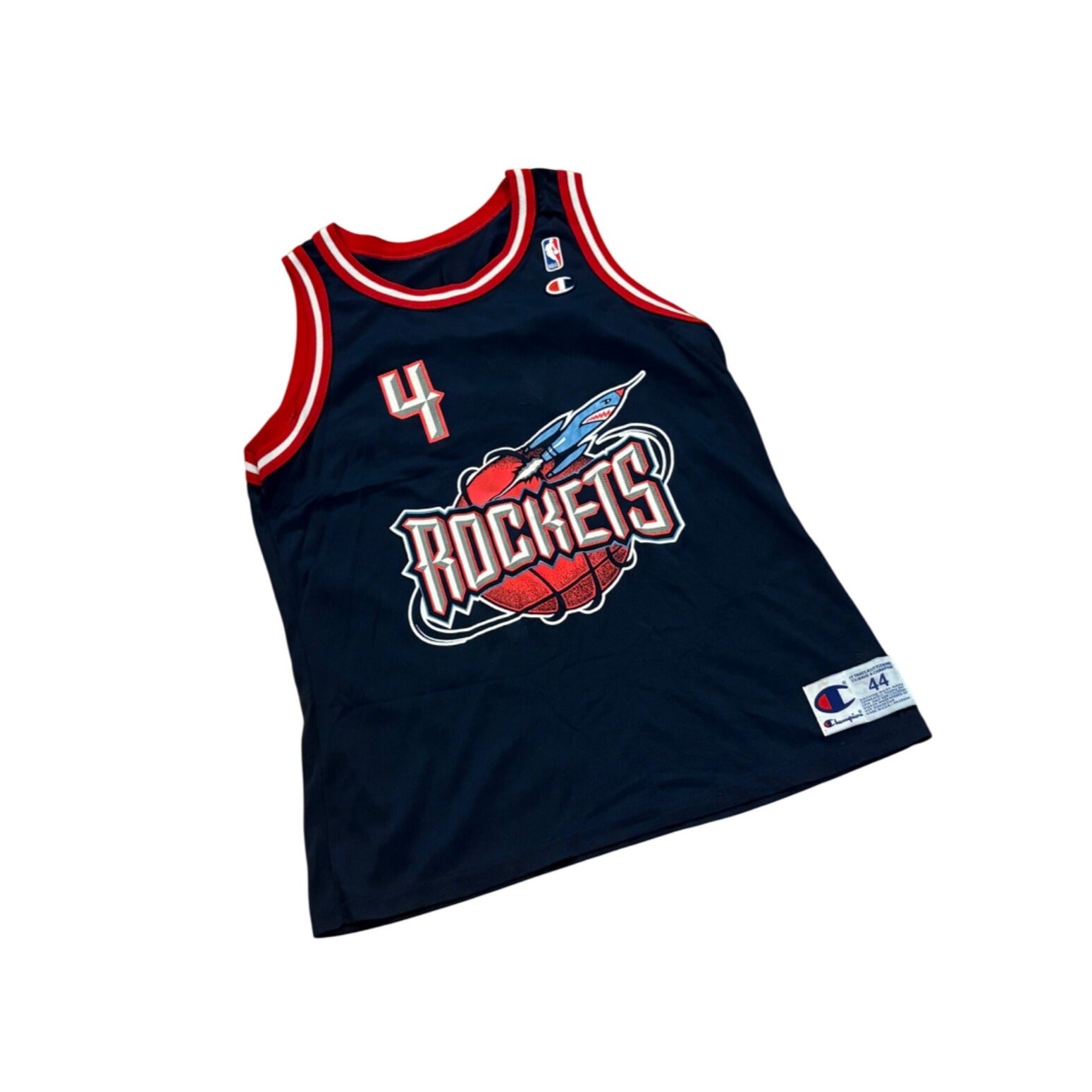 Vintage 1990's Champion Houston Rockets Charles Barkley #4 NBA Jersey Men's 44