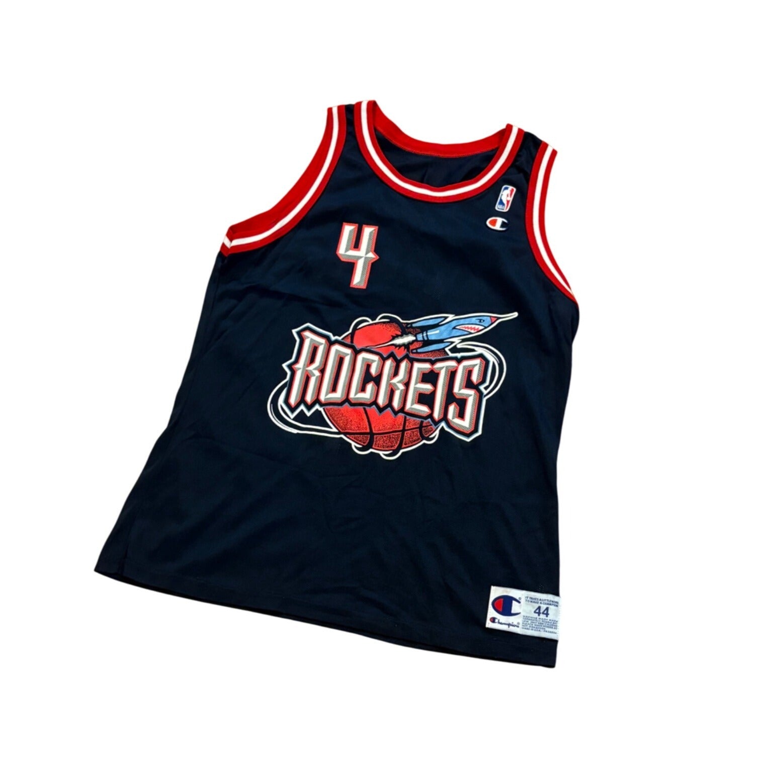 Vintage 1990's Champion Houston Rockets Charles Barkley #4 NBA Jersey Men's 44