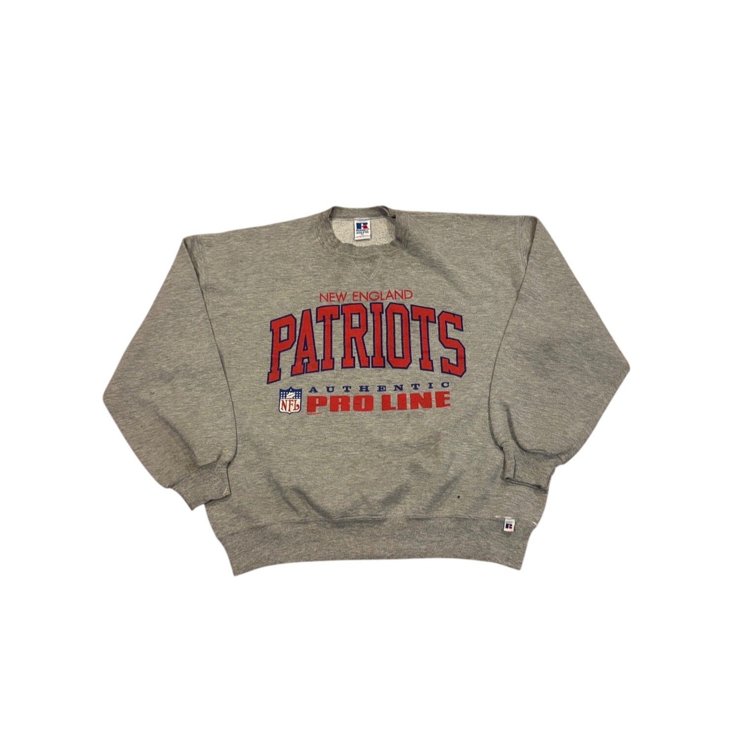 Vintage 90s Russell Athletic New England Patriots NFL Pro Line Sweatshirt XL