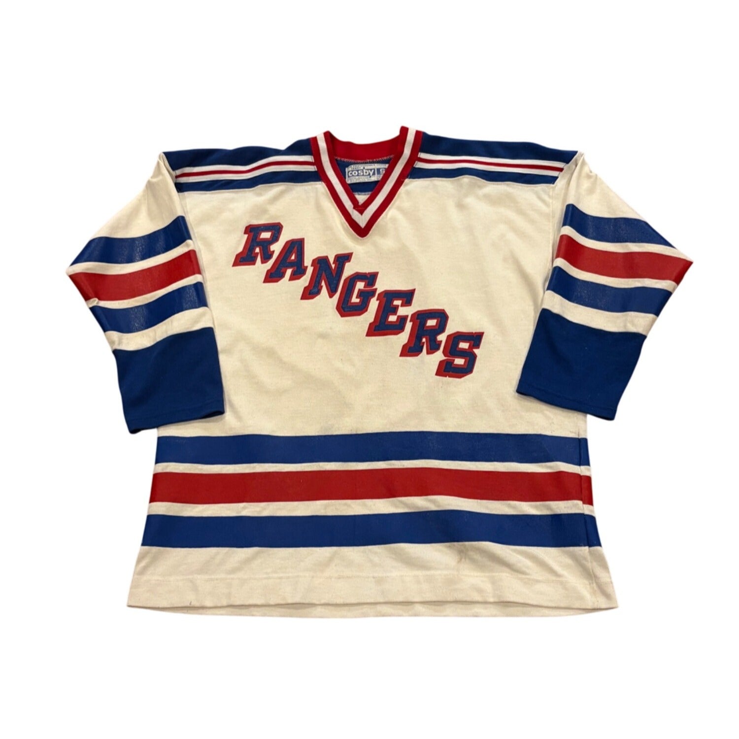 Rare Vintage 80's New York Rangers Barry Beck #5 Gerry Cosby NHL Jersey Small