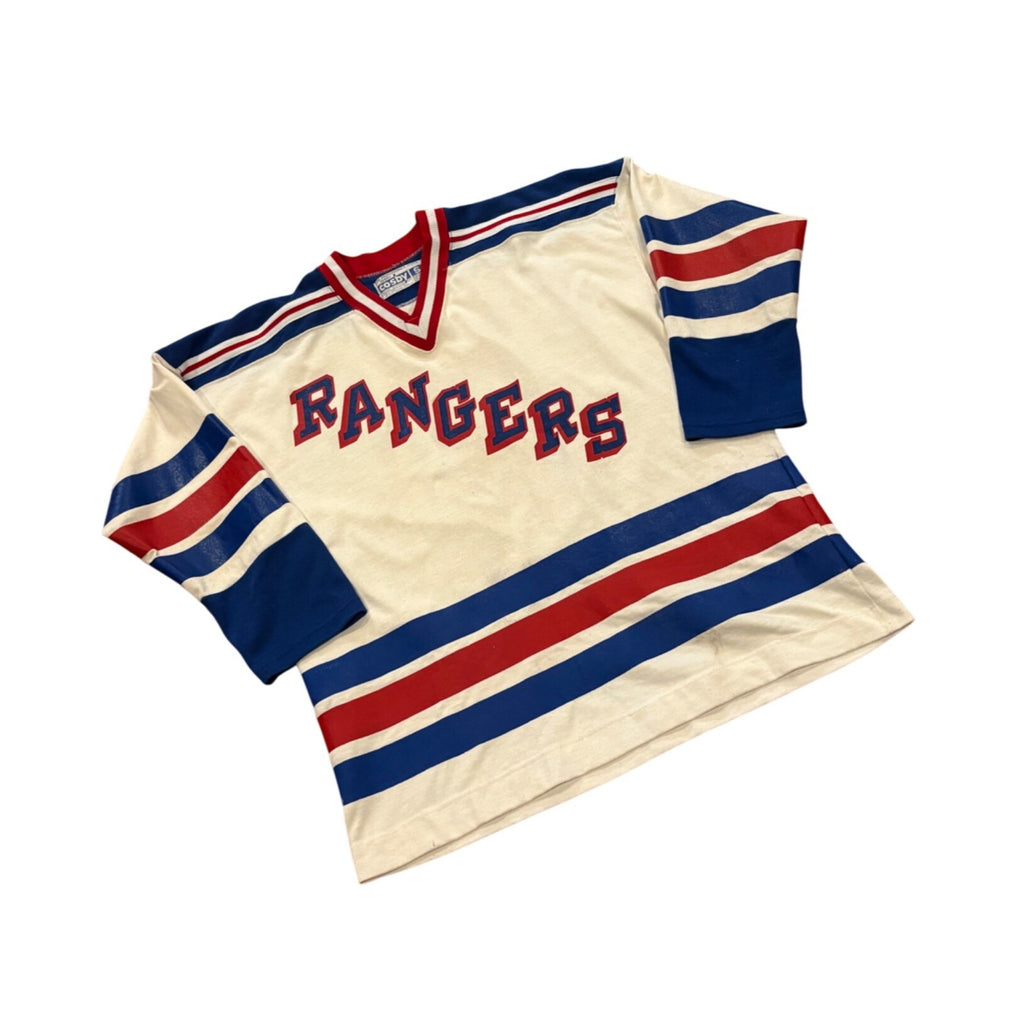 Rare Vintage 80's New York Rangers Barry Beck #5 Gerry Cosby NHL Jersey Small