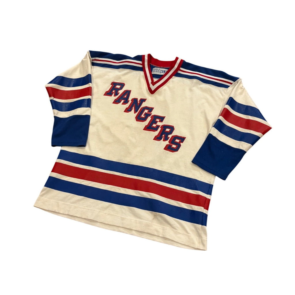 Rare Vintage 80's New York Rangers Barry Beck #5 Gerry Cosby NHL Jersey Small
