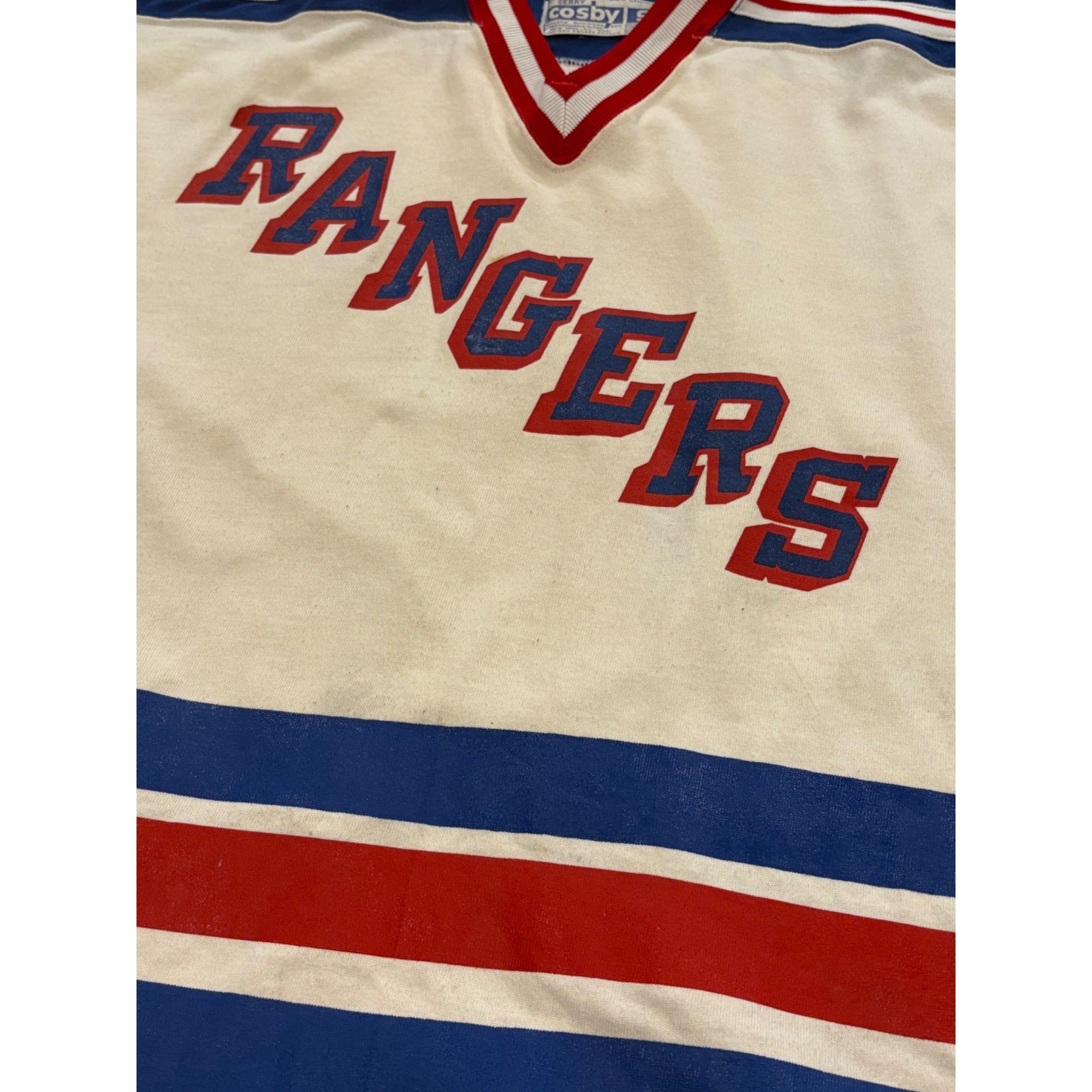 Rare Vintage 80's New York Rangers Barry Beck #5 Gerry Cosby NHL Jersey Small