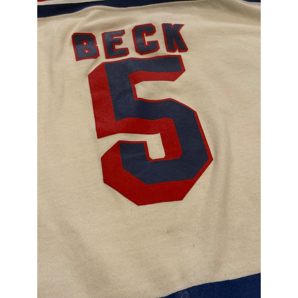 Rare Vintage 80's New York Rangers Barry Beck #5 Gerry Cosby NHL Jersey Small