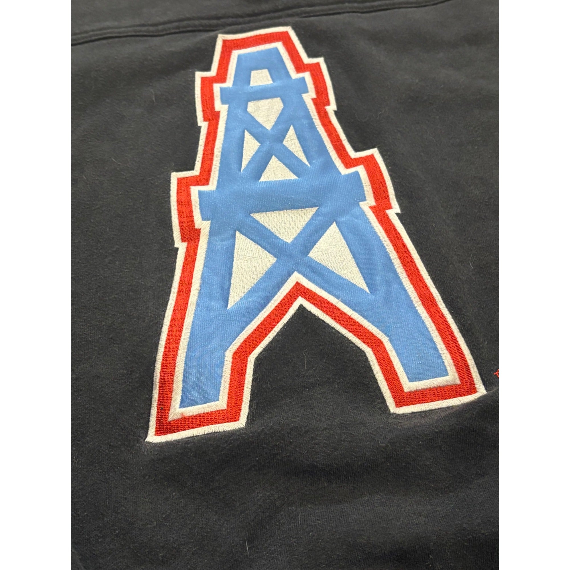 Vintage 90's Lee Sport Houston Oilers NFL Black Crewneck Sweatshirt Men's Large