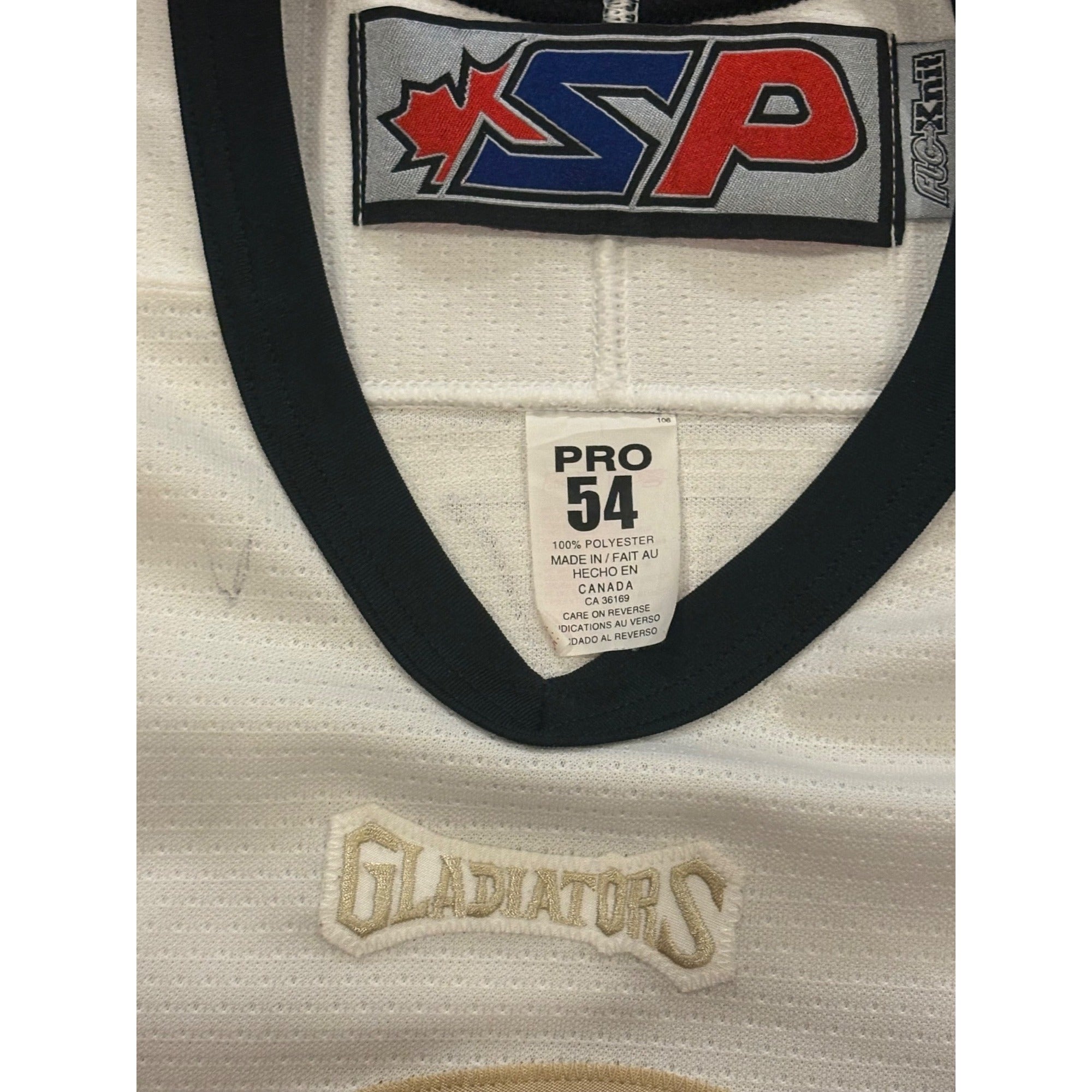 Game Worn 2008-2009 Gwinnett Gladiators Jim Jackson #9 ECHL Hockey Jersey Pro 54