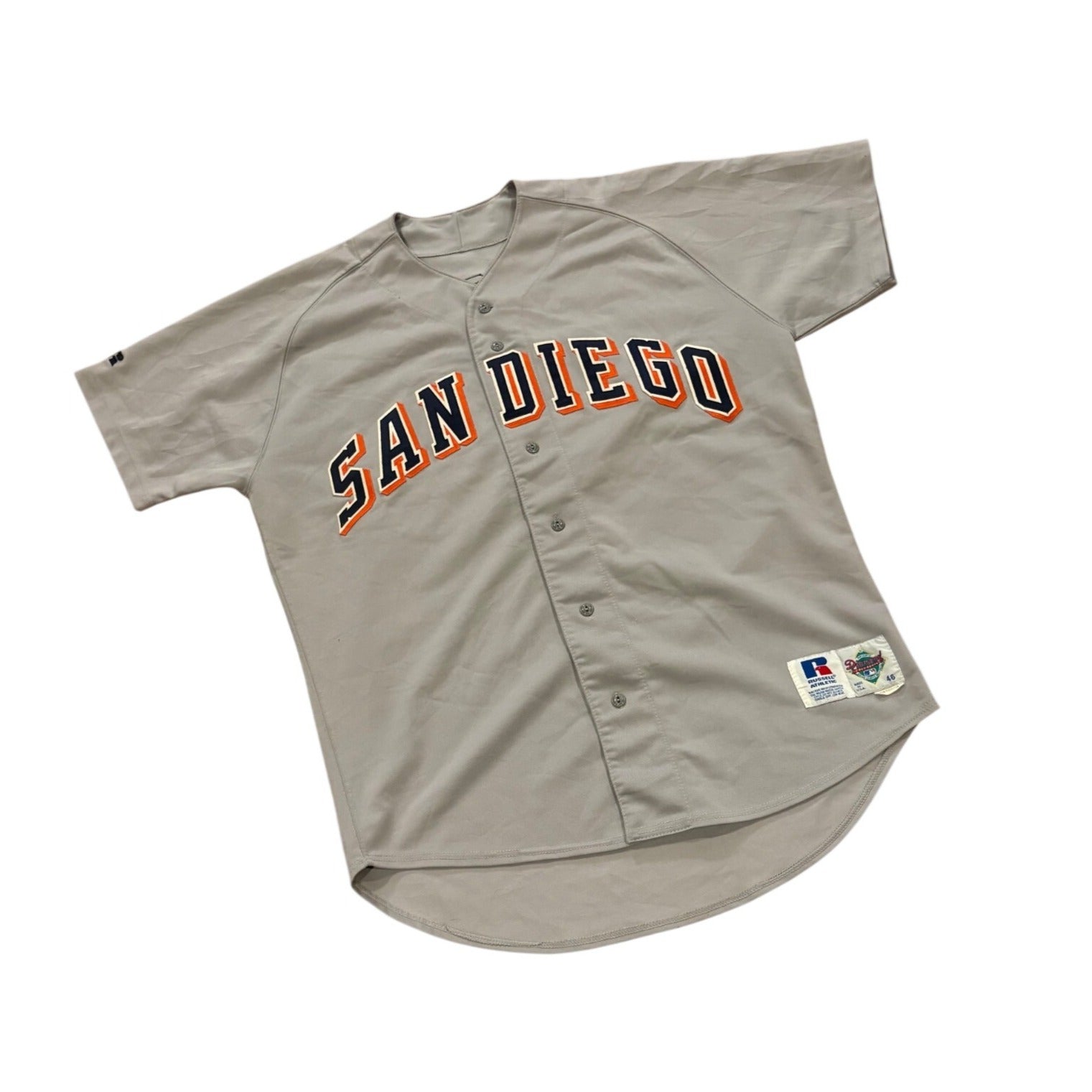 Russell Athletic 1992 San Diego Padres Tim Scott #54 Game Worn MLB Jersey