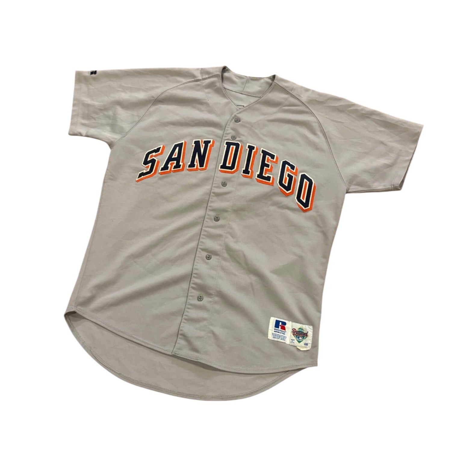 Russell Athletic 1992 San Diego Padres Tim Scott #54 Game Worn MLB Jersey