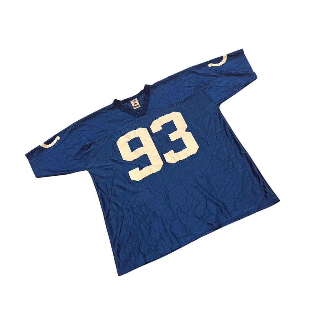 Indianapolis Colts Dwight Freeney #93 NFL Jersey Blue Men's XL