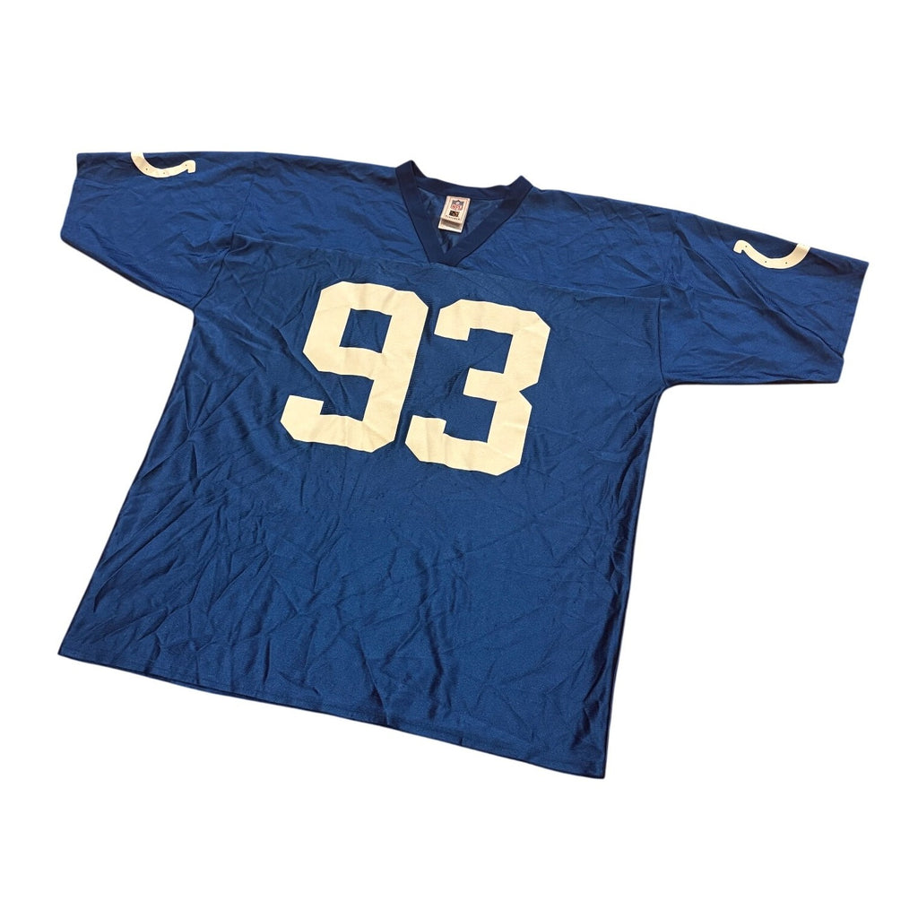 Indianapolis Colts Dwight Freeney #93 NFL Jersey Blue Men's XL