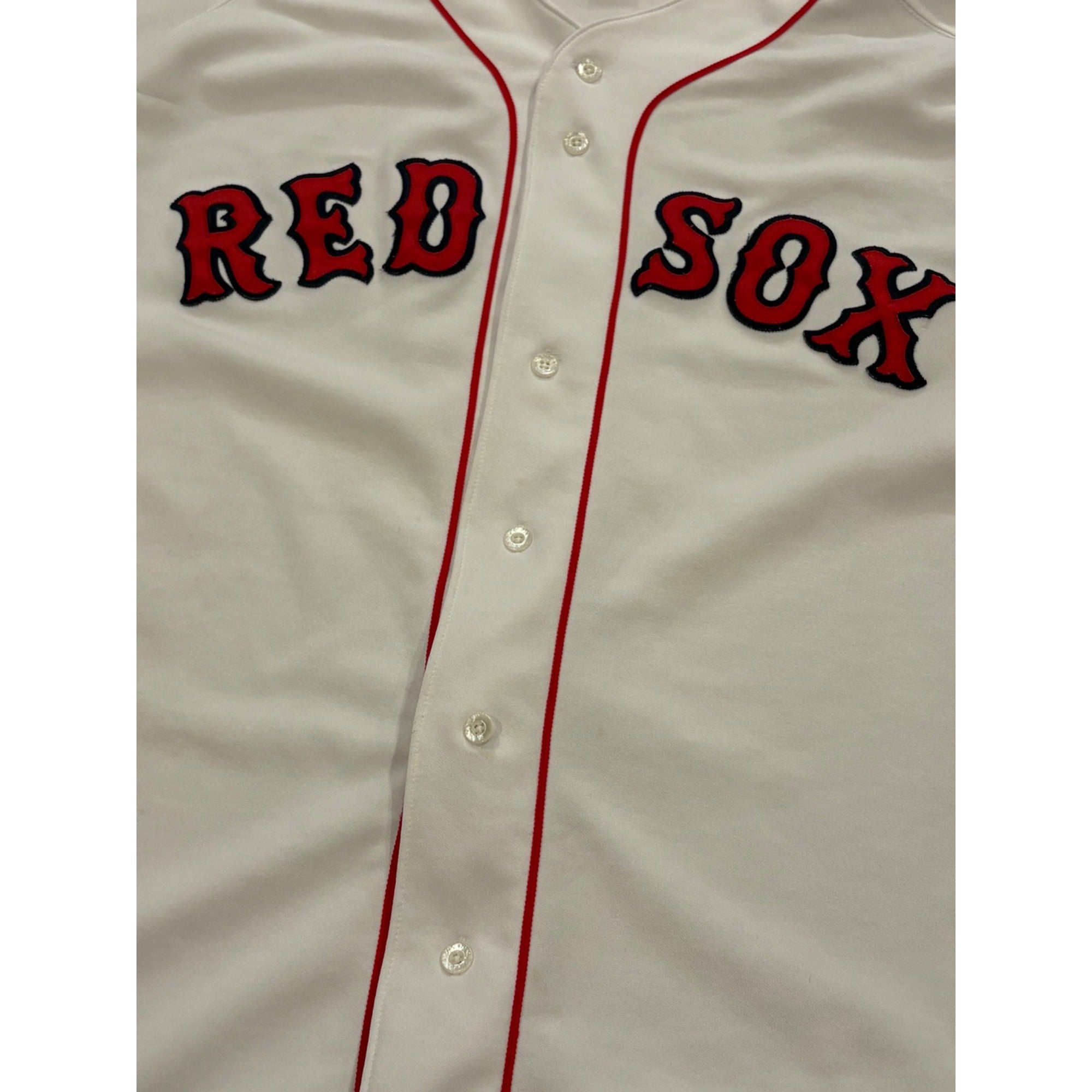 Vintage 90's Russell Athletic Boston Red Sox MLB Authentic Jersey White Size 44