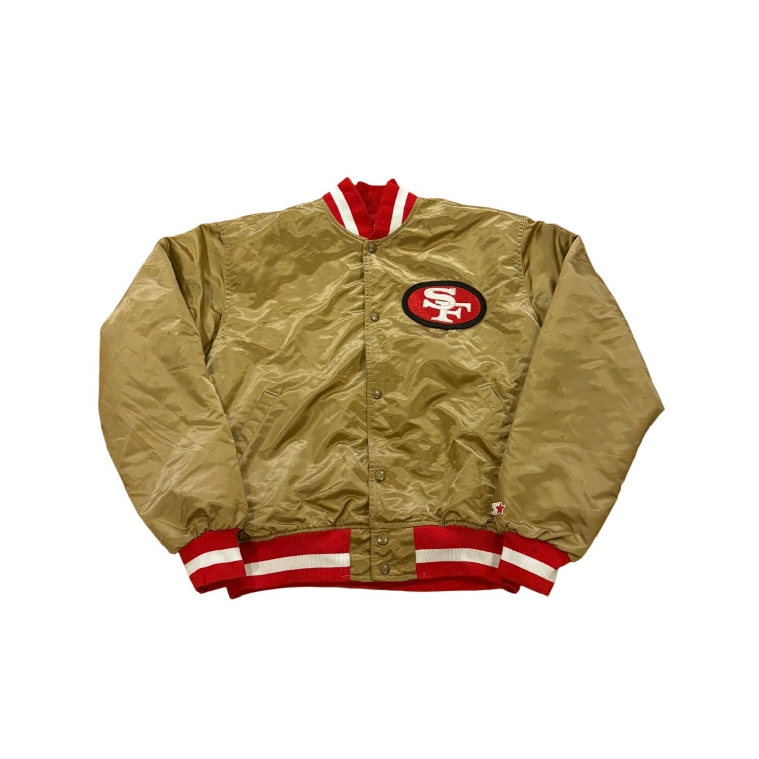 Vintage Starter San Francisco 49ers Authentic NFL Pro Line Satin Jacket Men's XL