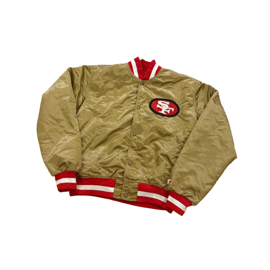 Vintage Starter San Francisco 49ers Authentic NFL Pro Line Satin Jacket Men's XL