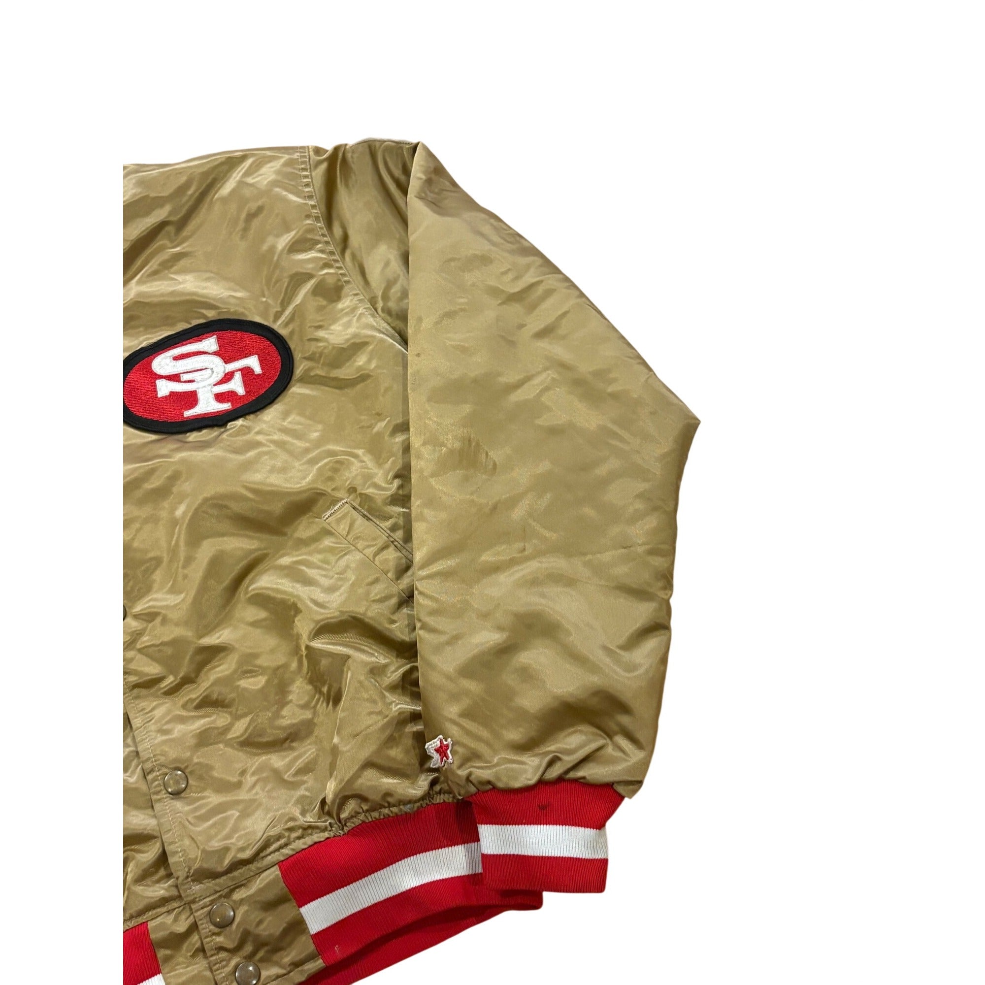 Vintage Starter San Francisco 49ers Authentic NFL Pro Line Satin Jacket Men's XL