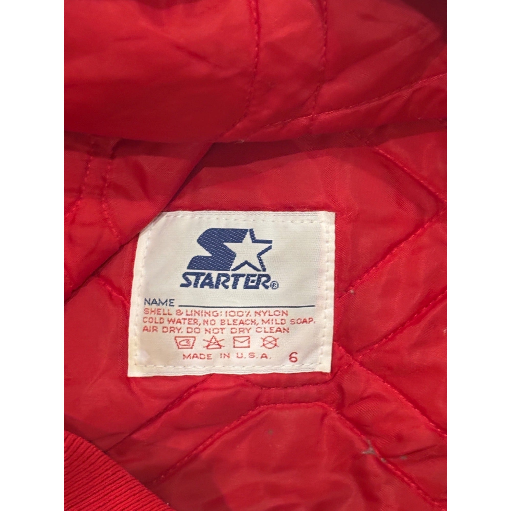 Vintage Starter San Francisco 49ers Authentic NFL Pro Line Satin Jacket Men's XL