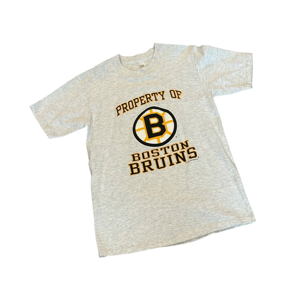 Vintage 1993 Property of Boston Bruins Ray Bourque #77 Single Stitch T-Shirt L