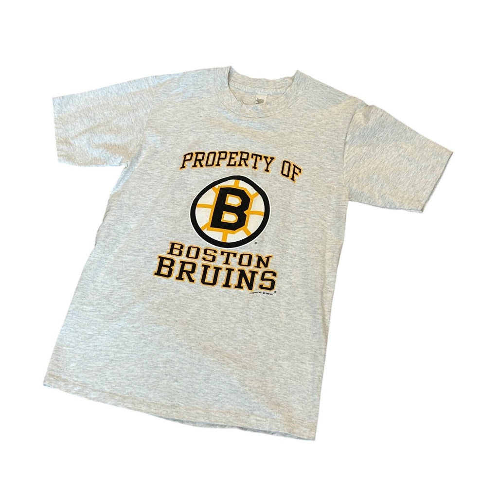 Vintage 1993 Property of Boston Bruins Ray Bourque #77 Single Stitch T-Shirt L