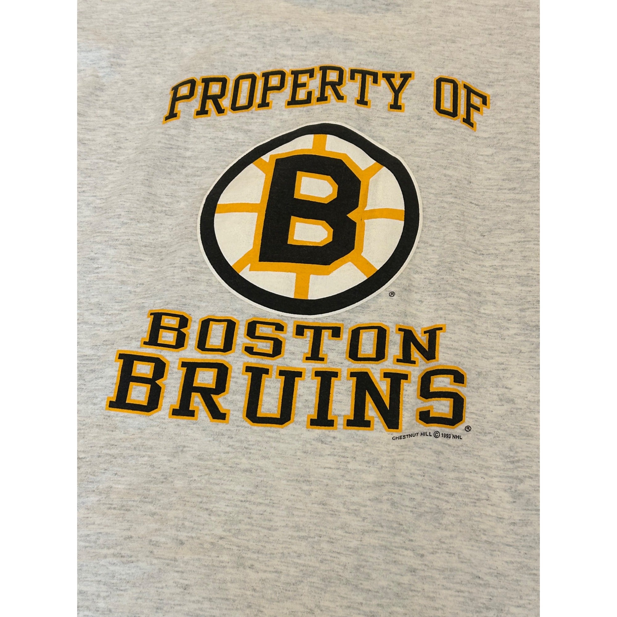 Vintage 1993 Property of Boston Bruins Ray Bourque #77 Single Stitch T-Shirt L