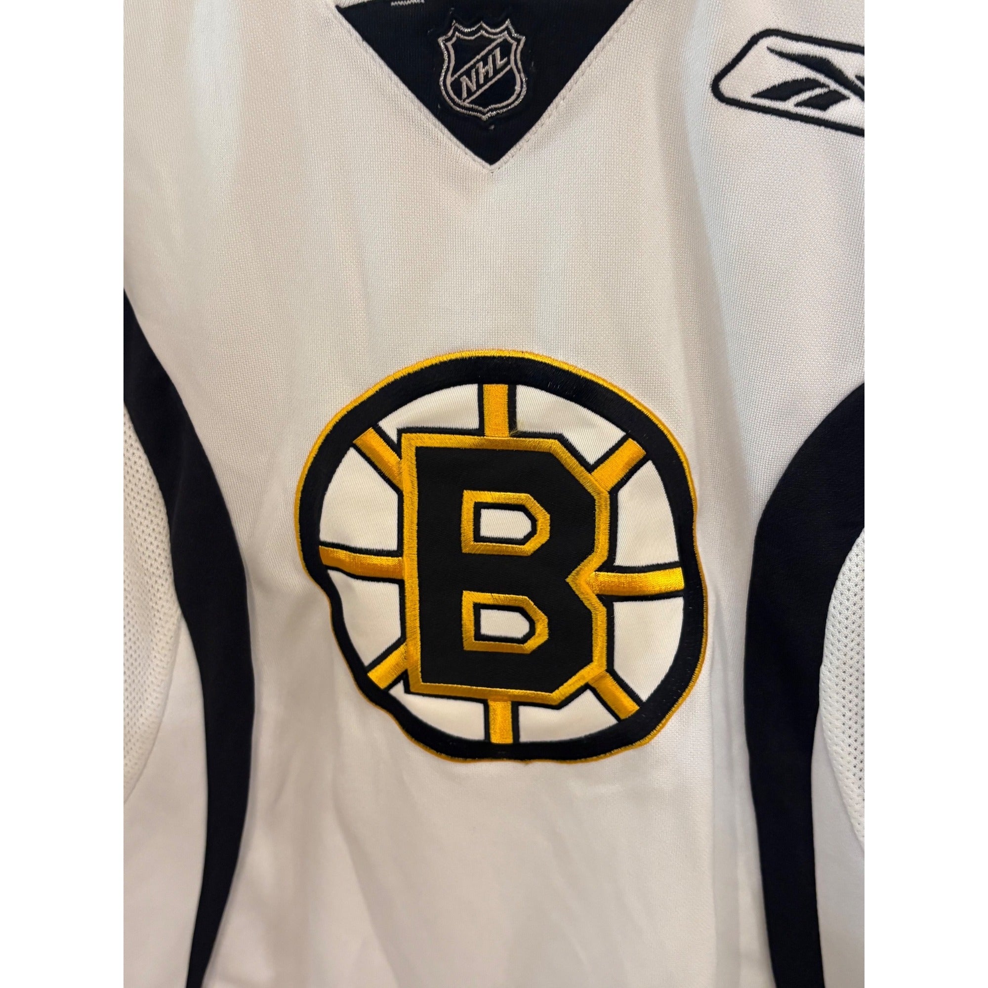 Reebok Boston Bruins NHL Hockey Stitched White Practice Jersey Youth XL