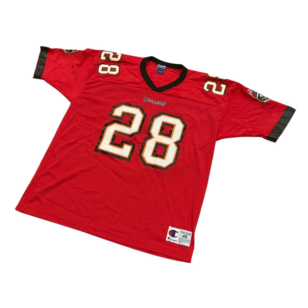 Vintage 90's Champion Tampa Bay Buccaneers Warrick Dunn #28 NFL Jersey Men's 48