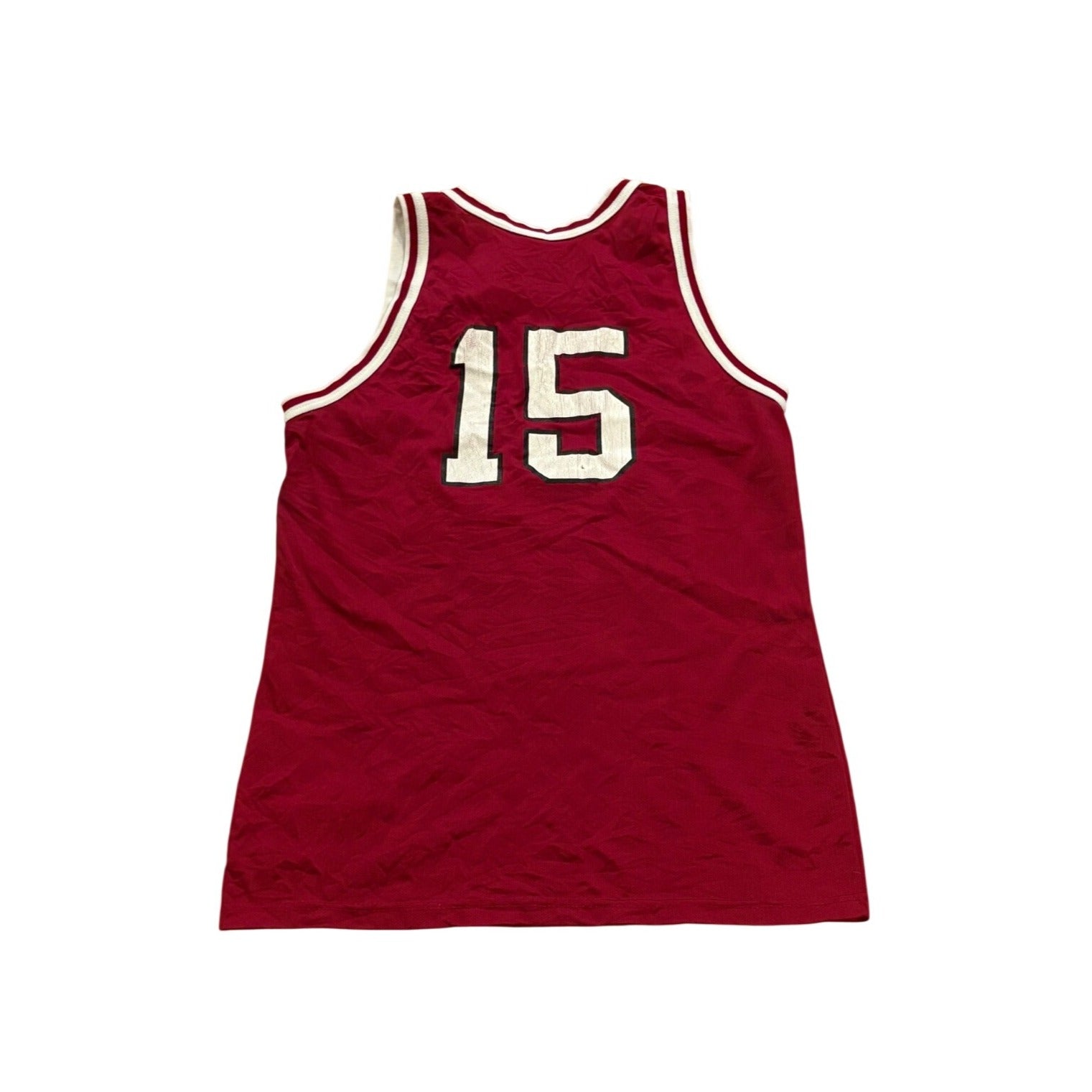 Rare Vintage 90s Champion UMass Minutemen Lou Roe #15 Basketball Jersey Men's 44