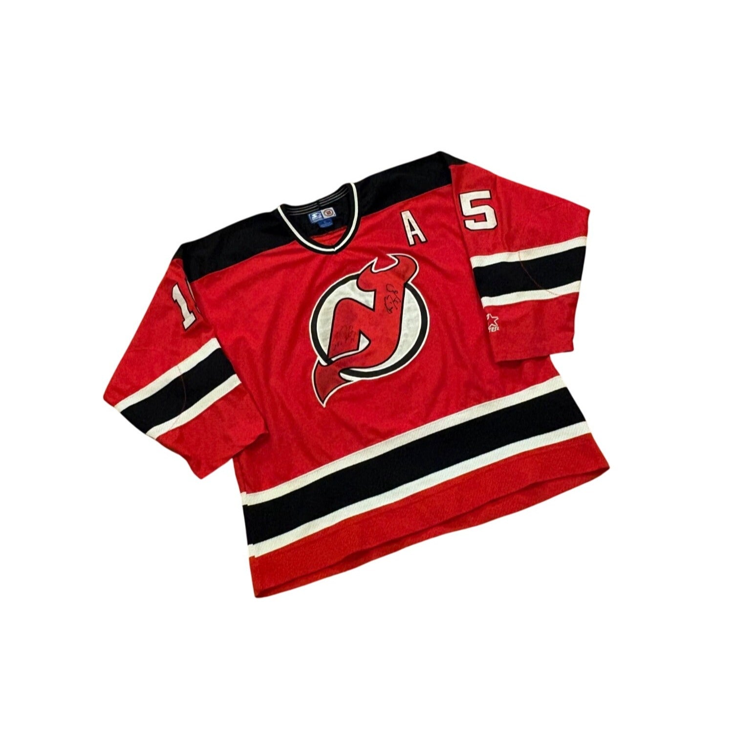 Vintage 90s Starter New Jersey Devils John MacLean #15 NHL Hockey Jersey Size XL