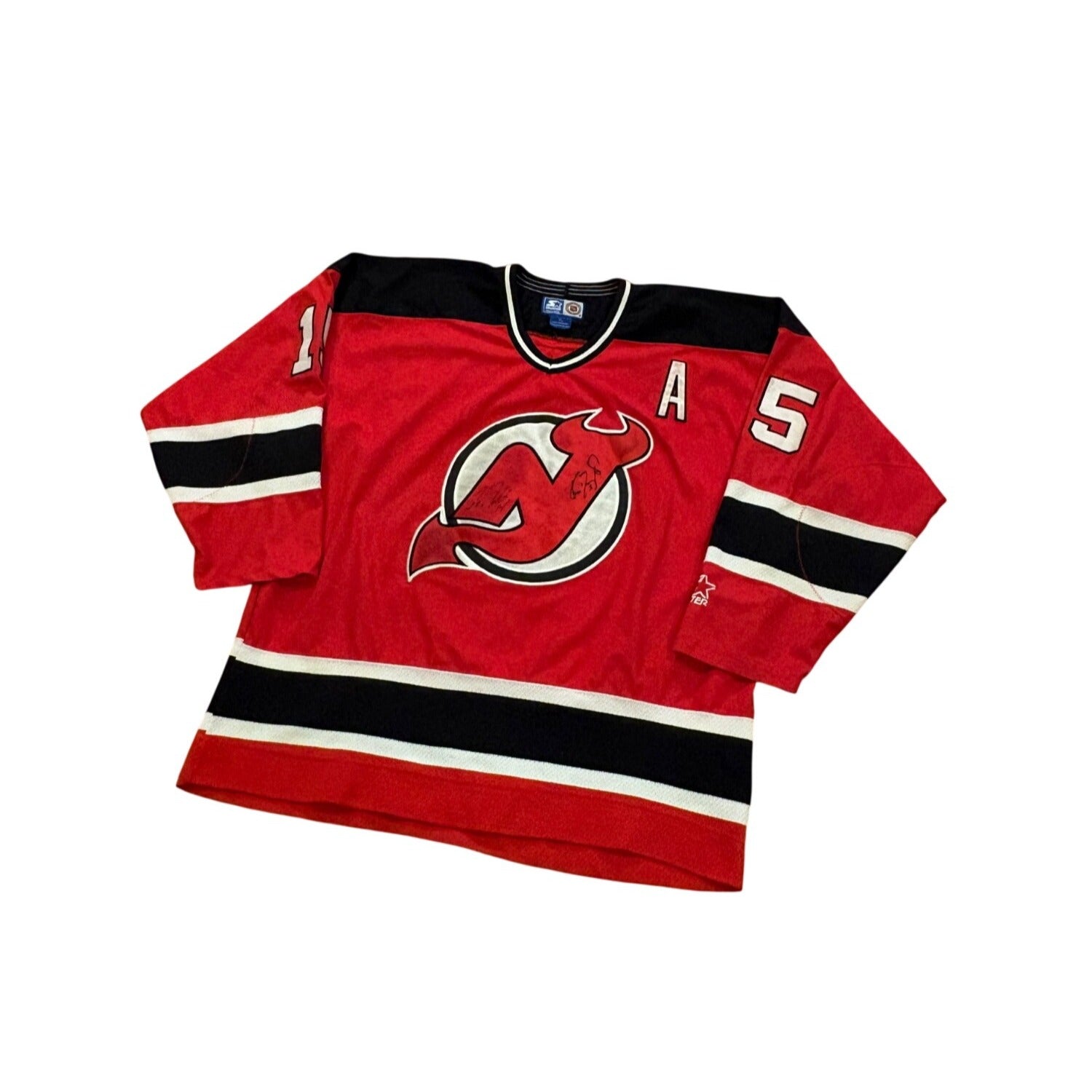 Vintage 90s Starter New Jersey Devils John MacLean #15 NHL Hockey Jersey Size XL