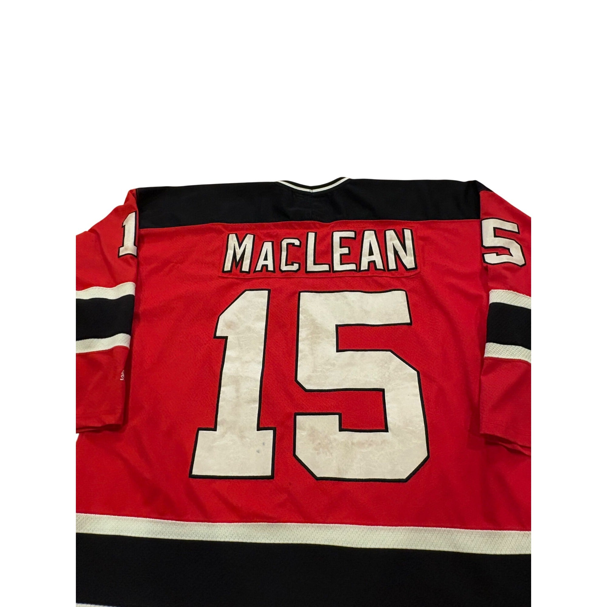 Vintage 90s Starter New Jersey Devils John MacLean #15 NHL Hockey Jersey Size XL
