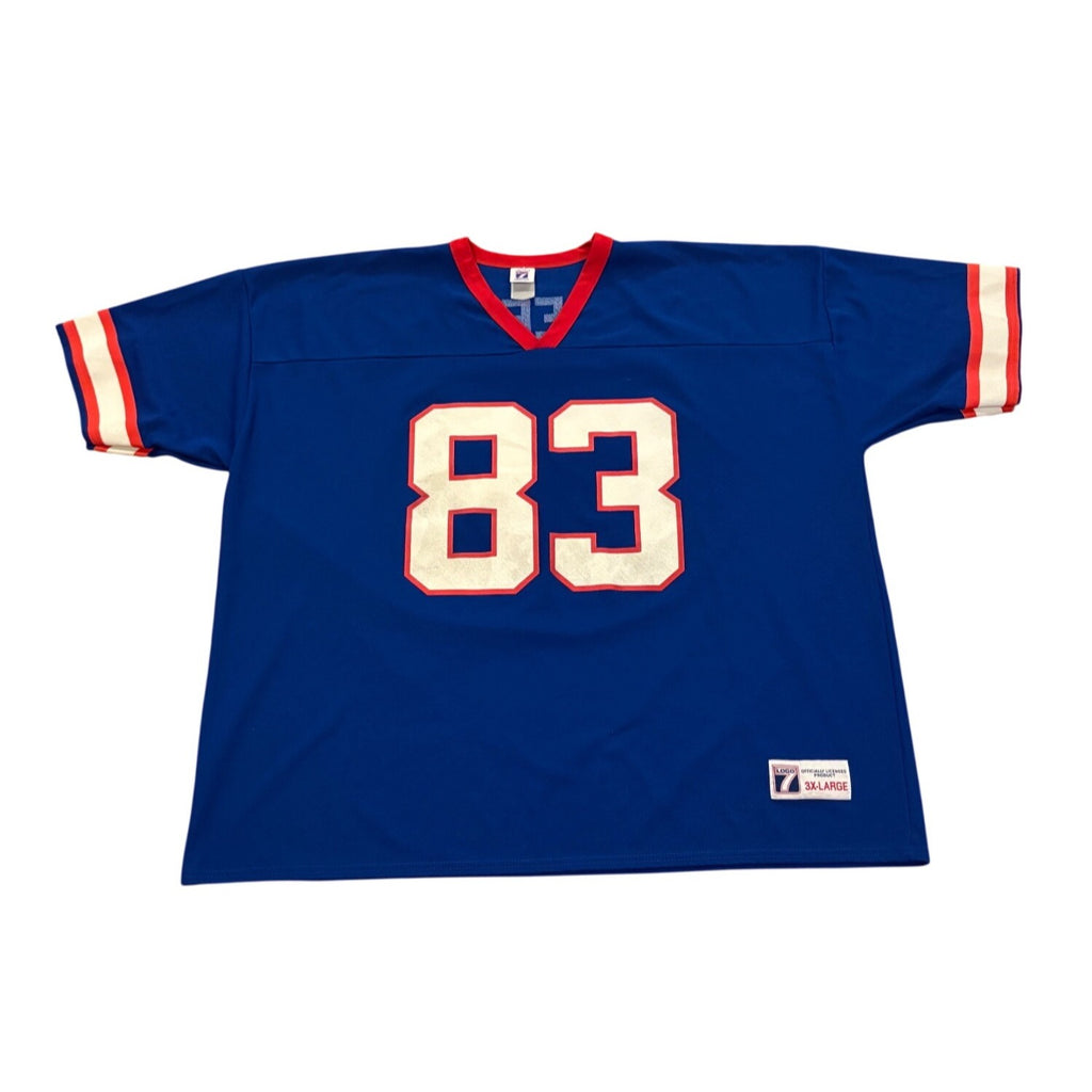 Vintage 90s Logo 7 Buffalo Bills Andre Reed #83 NFL Football Jersey Men's 3XL
