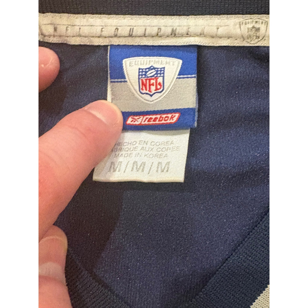 Reebok New England Patriots Tom Brady #12 Blue NFL Football Jersey Men's Medium