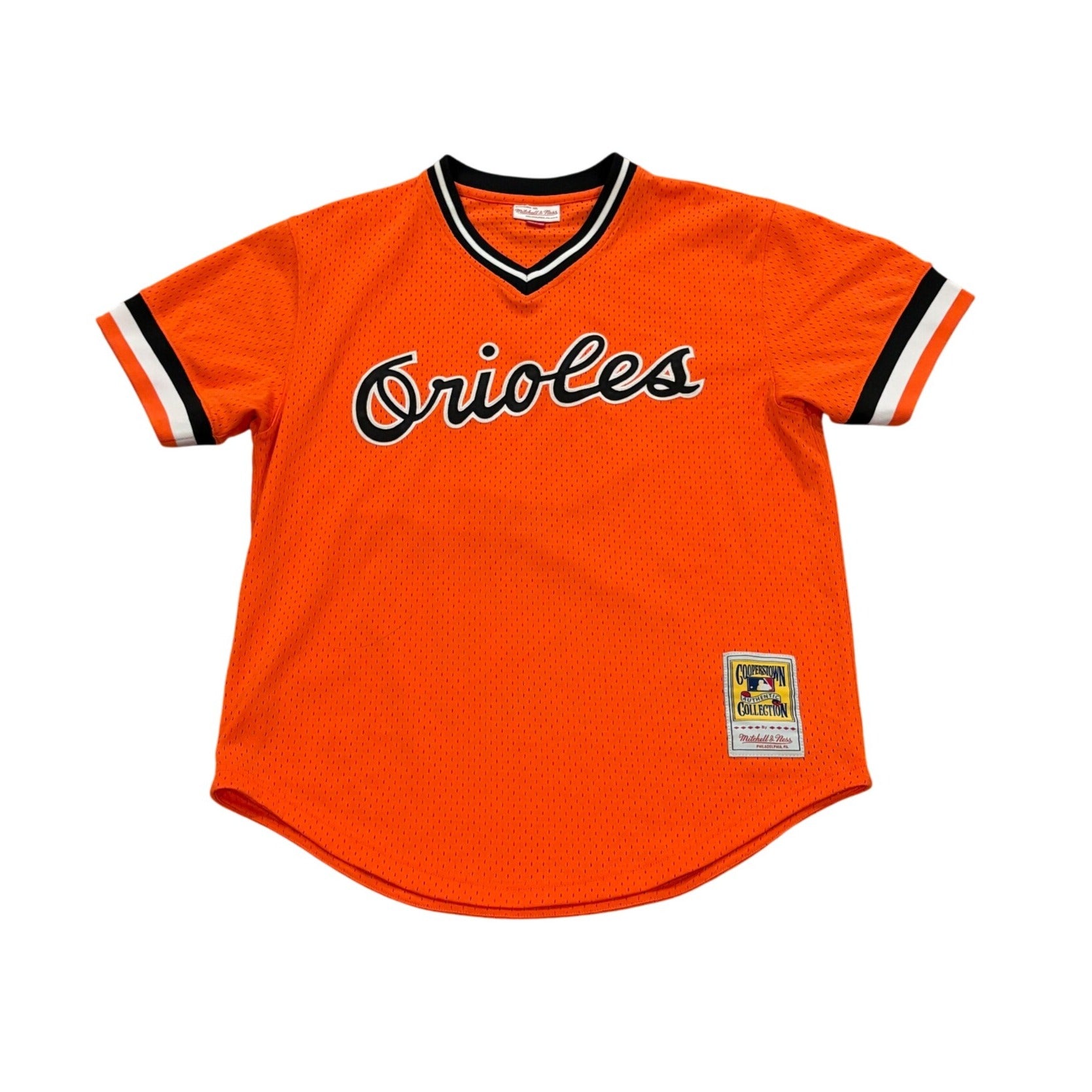 Mitchell & Ness 1988 Baltimore Orioles Cal Ripken Jr. #8 Orange MLB Jersey Large