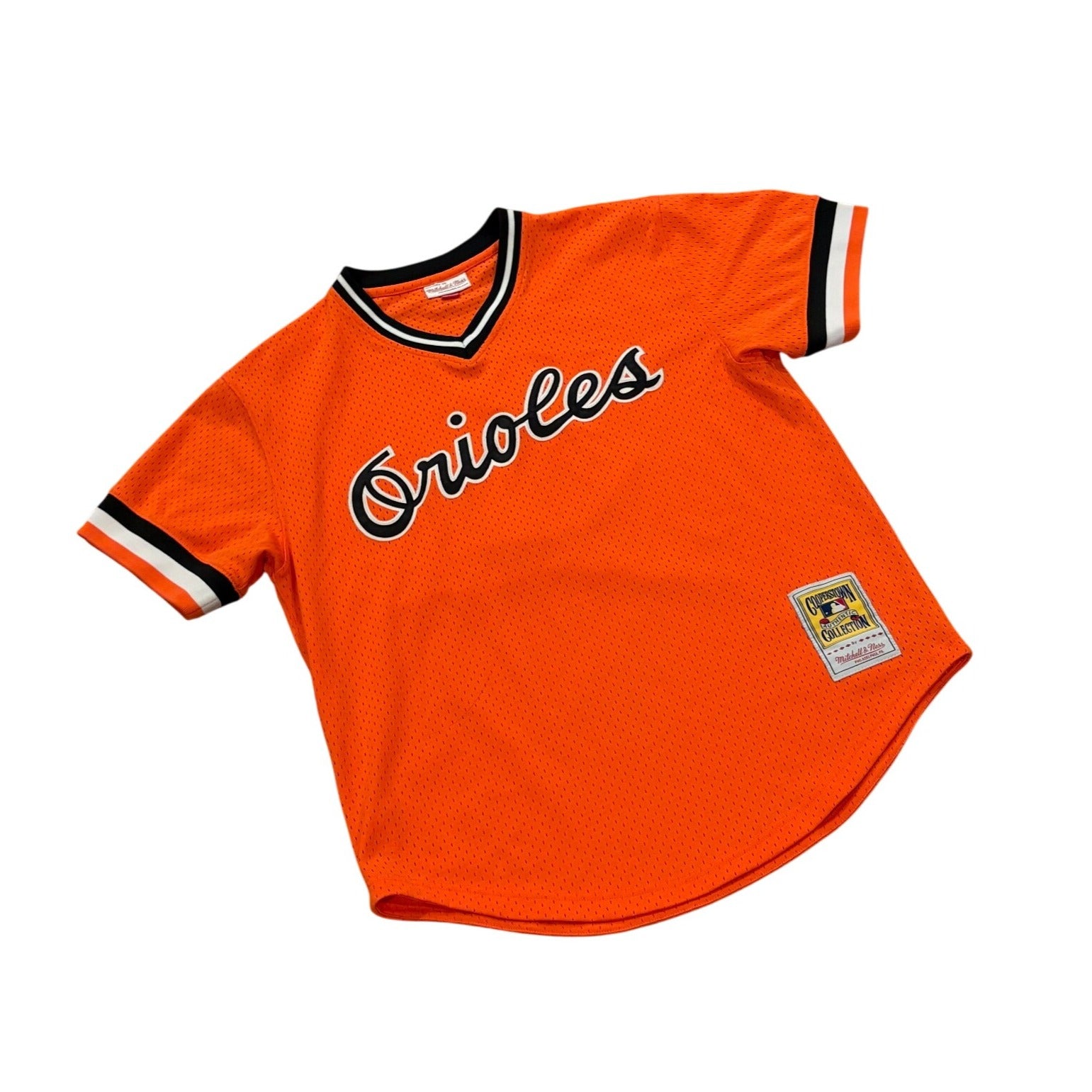 Mitchell & Ness 1988 Baltimore Orioles Cal Ripken Jr. #8 Orange MLB Jersey Large