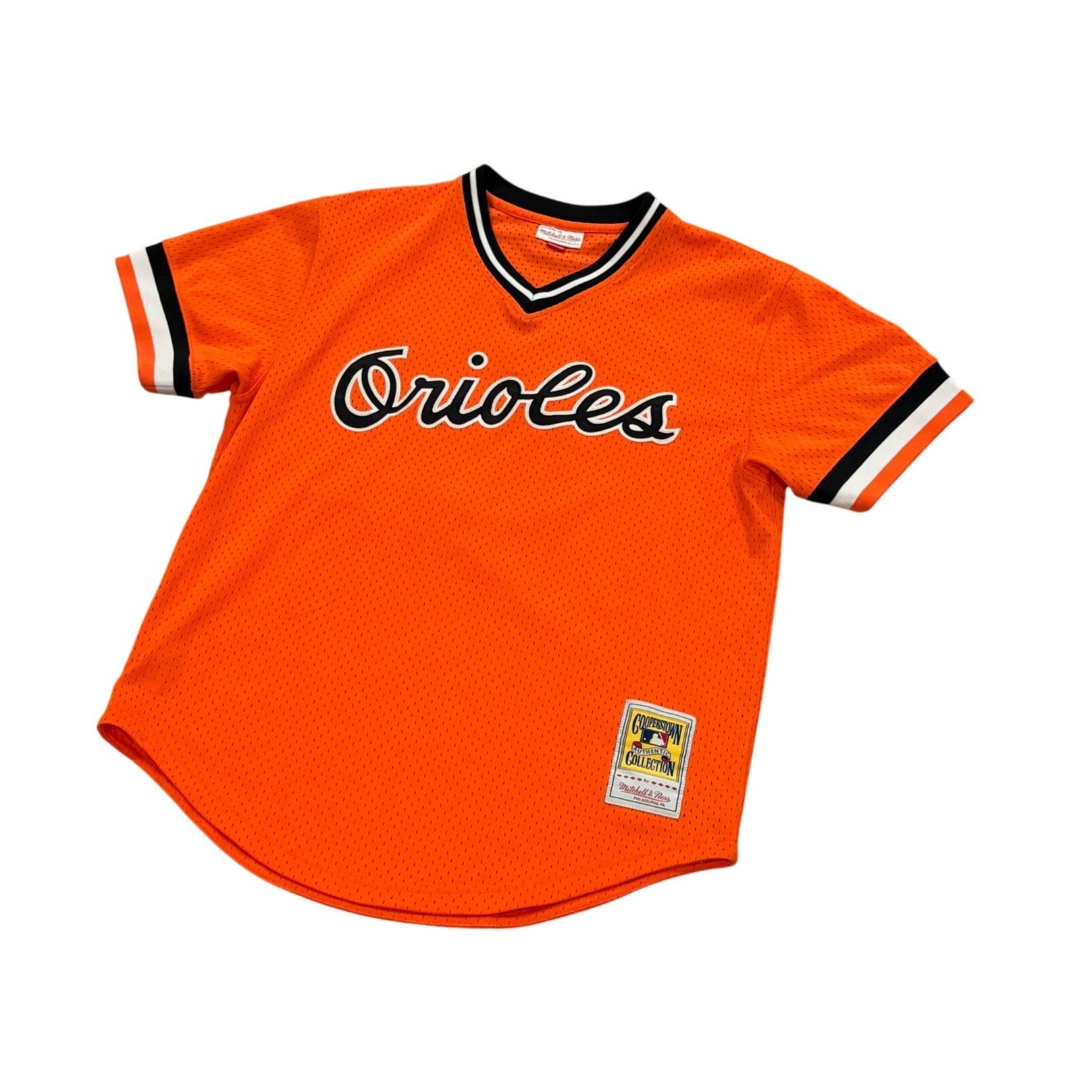 Mitchell & Ness 1988 Baltimore Orioles Cal Ripken Jr. #8 Orange MLB Jersey Large